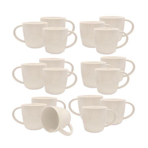 KAIA HOME AURA Kubek duży jumbo 650 ml 18 sztuk / ceramika ecru