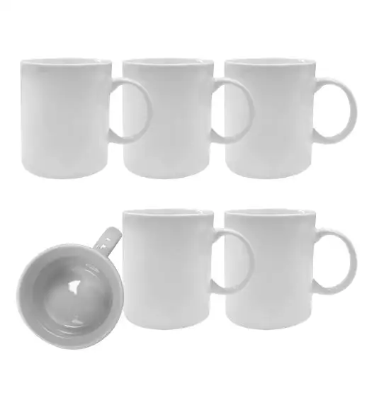 KAIA HOME BASIC Kubek prosty 300 ml 6 sztuk / ceramika