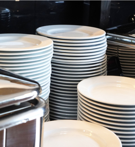 LUBIANA CORONA 0612 Talerz głęboki 22,5 cm x 12 sztuk  | biała porcelana 