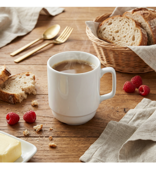 LUBIANA CORONA 0213 Kubek 280 ml | biała porcelana x 18 sztuk