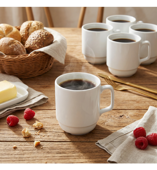 LUBIANA CORONA 0213 Kubek 280 ml | biała porcelana x 18 sztuk