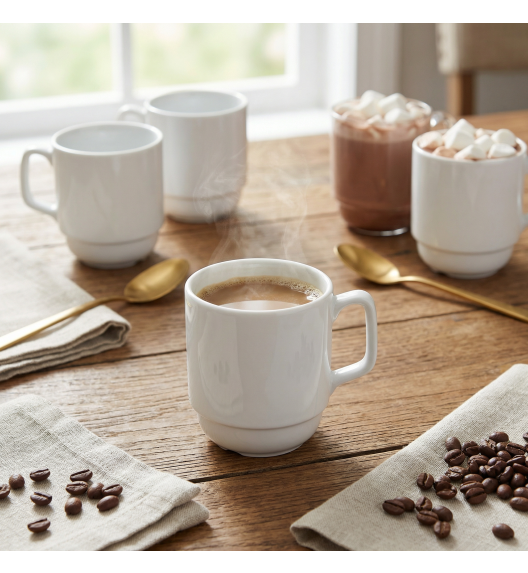 LUBIANA CORONA 0213 Kubek 280 ml | biała porcelana x 18 sztuk