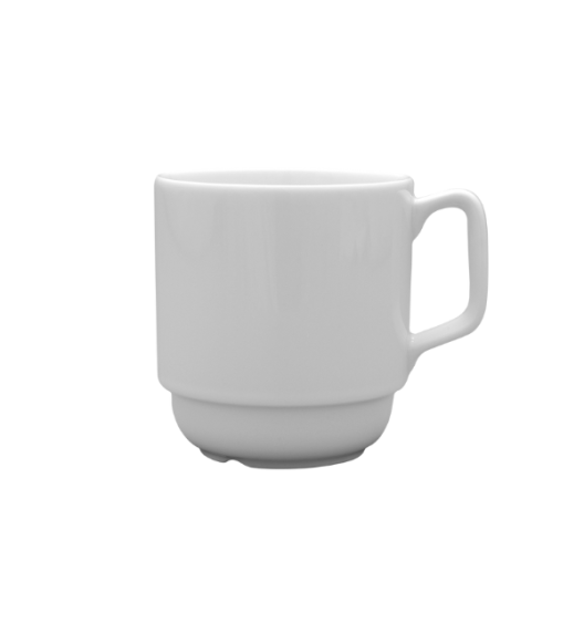 LUBIANA CORONA 0213 Kubek 280 ml | biała porcelana x 18 sztuk