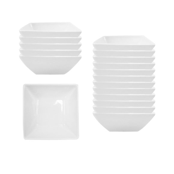 KAIA HOME FRAME Miska kwadratowa 12 cm / 300 ml 18 sztuk ceramika