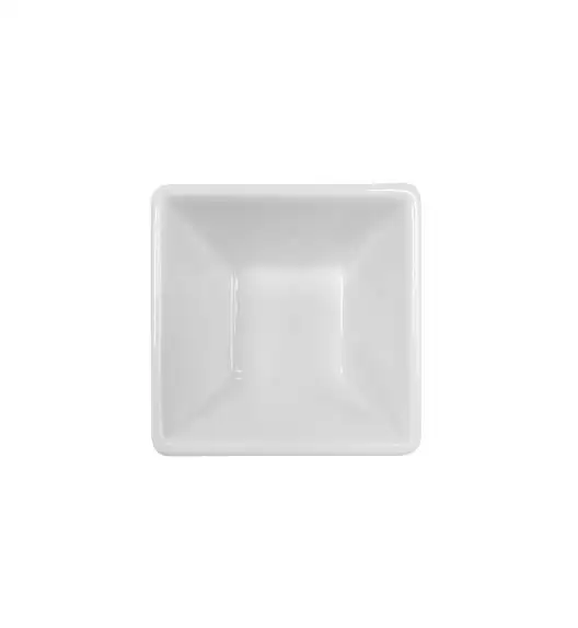 KAIA HOME FRAME Miska kwadratowa czarka 8 cm na przystawki / 100 ml 18 sztuk biała ceramika