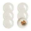 KAIA HOME AURA Talerz deserowy 19,5 cm / 6 sztuk ceramika ecru