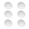 LUBIANA CORONA 0671 6x Spodek 14,5 cm pod filiżankę/bulionówkę | biała porcelana 