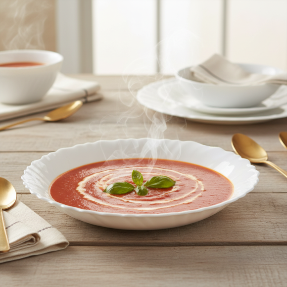 LUMINARC FESTON Talerz głęboki 28 cm / szkło hartowane