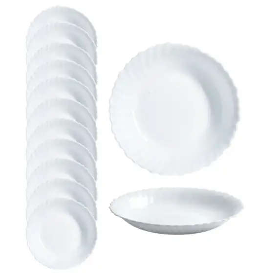 LUMINARC FESTON 12 szt. - Talerz głęboki 21 cm / szkło hartowane