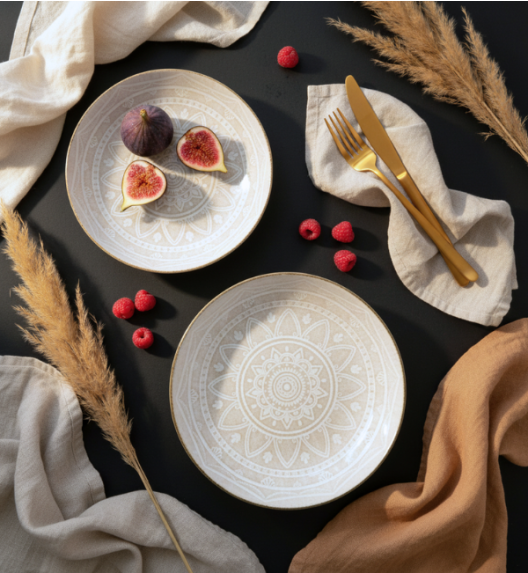 LUBIANA BOSS KERAJET | 207 KJ | Serwis obiadowy 6/18 elementów | 9230 MANDALA