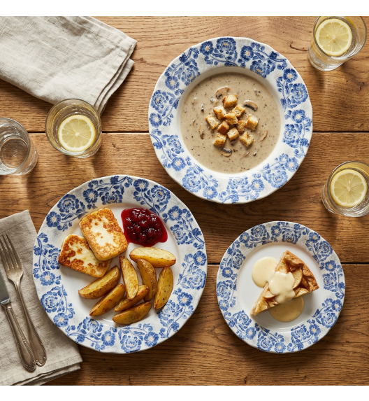 LUBIANA MARIA KERAJET | 731 KJ | Serwis obiadowy 18/54 elementów | 9227 Niebieskie kwiaty