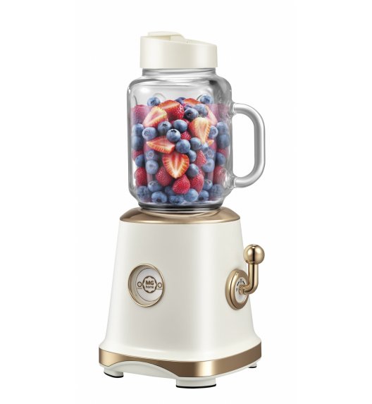 WYPRZEDAŻ! MG HOME Blender RETRO 300W / kremowy