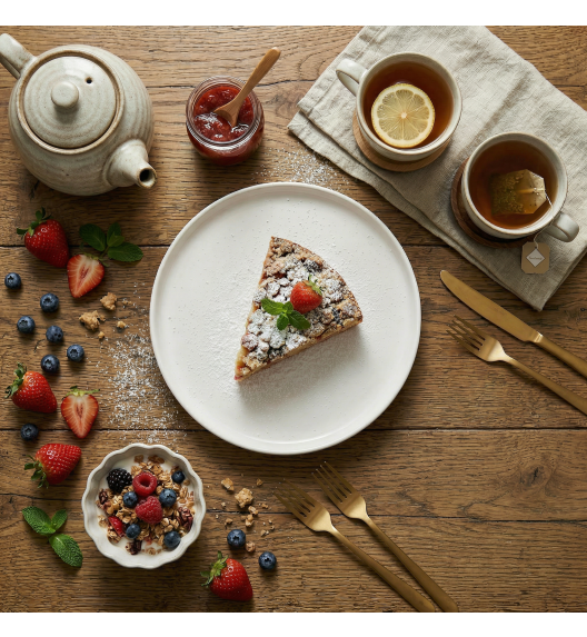 LUBIANA ANKARA | Talerz płytki 17,5 cm | biała porcelana luz 