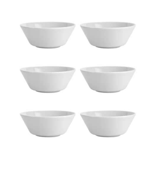 LUBIANA ANKARA | Salaterka 15 cm x 6 sztuk | biała porcelana luz 