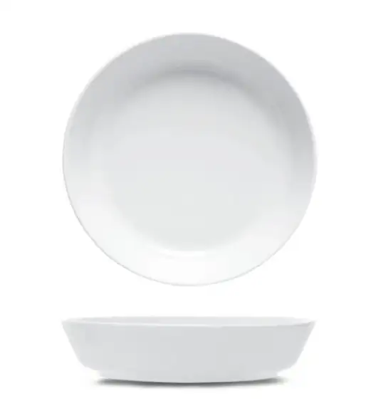 LUBIANA ANKARA | Talerz głęboki 20 cm x 6 sztuk | biała porcelana luz 