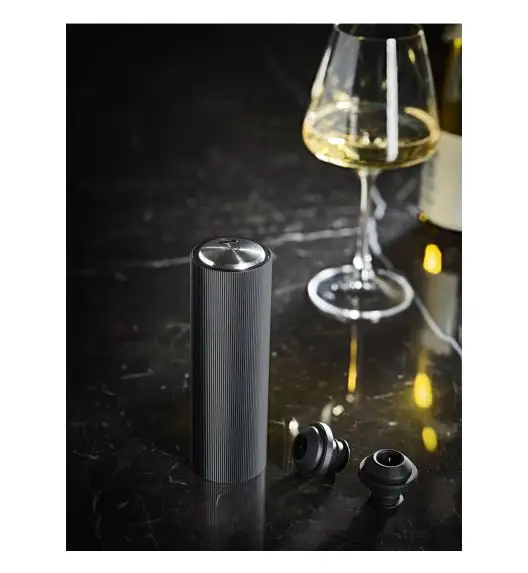 PEUGEOT PRESERVE Pompka próżniowa do wina butelek 14 cm aluminium