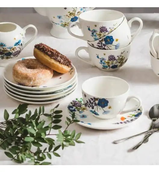 WYPRZEDAŻ! AMBITION FIORI Serwis kawowy 6 elementów dla 3 osób