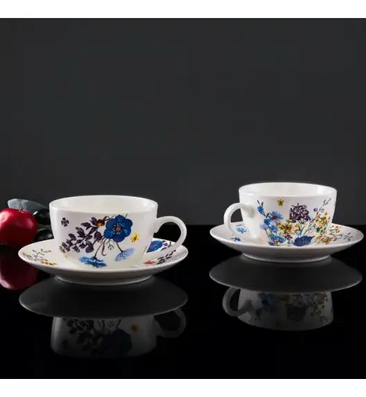 WYPRZEDAŻ! AMBITION FIORI Serwis kawowy 6 elementów dla 3 osób