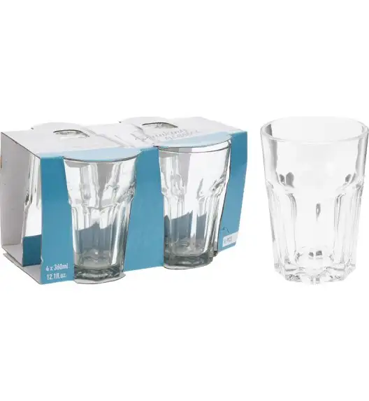 WYPRZEDAŻ! EXCELLENT HOUSEWARE Komplet 3 szklanek do napojów 360 ml / szkło