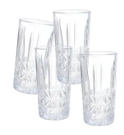 WYPRZEDAŻ! EXCELLENT HOUSEWARE Komplet 3 szklanek do drinków 260 ml / szkło