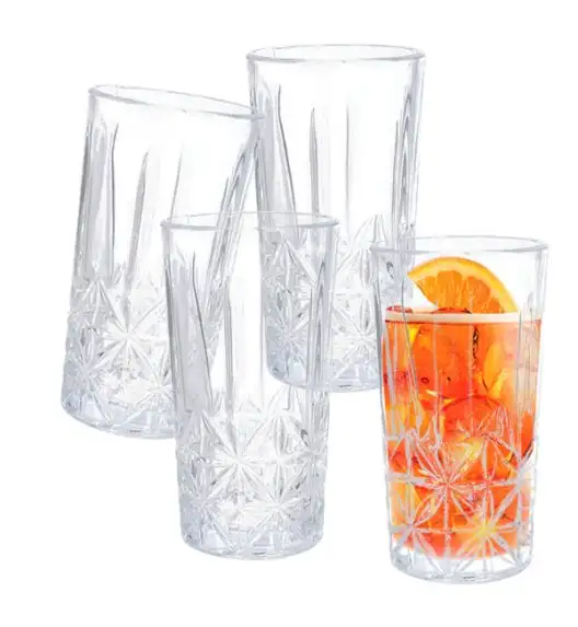 WYPRZEDAŻ! EXCELLENT HOUSEWARE Komplet  2 szklanek do drinków 260 ml / szkło