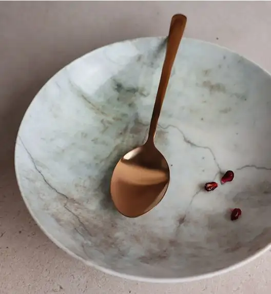 WYPRZEDAŻ! LUBIANA BOSS KERAJET | 002 MARMUREK | Zestaw 4 talerzy głębokich| porcelana