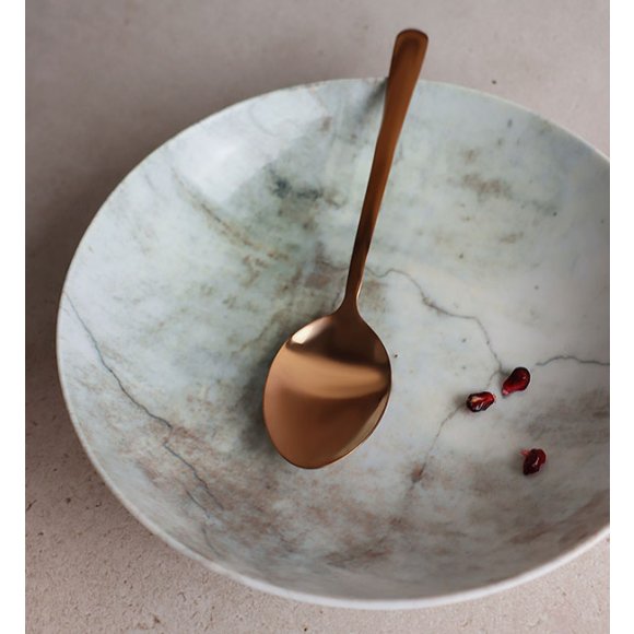 WYPRZEDAŻ! LUBIANA BOSS KERAJET | 002 MARMUREK | Zestaw 4 talerzy głębokich| porcelana