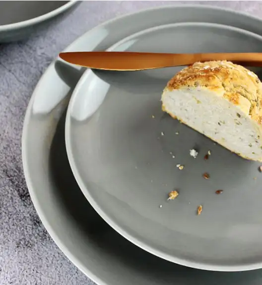 WYPRZEDAŻ! LUBIANA BOSS K1 Zestaw 3 talerzy deserowych  20,5 cm / szary