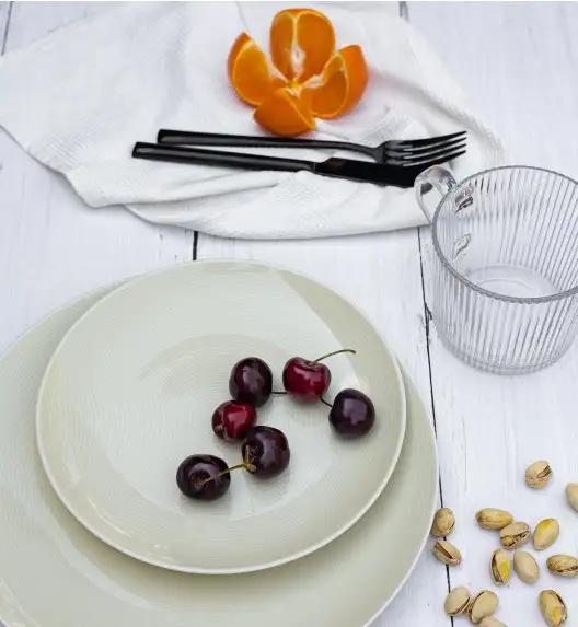 WYPRZEDAŻ! LUBIANA ETO MODERN KE00 Zestaw 3 talerzy deserowych / 3 el / porcelana 