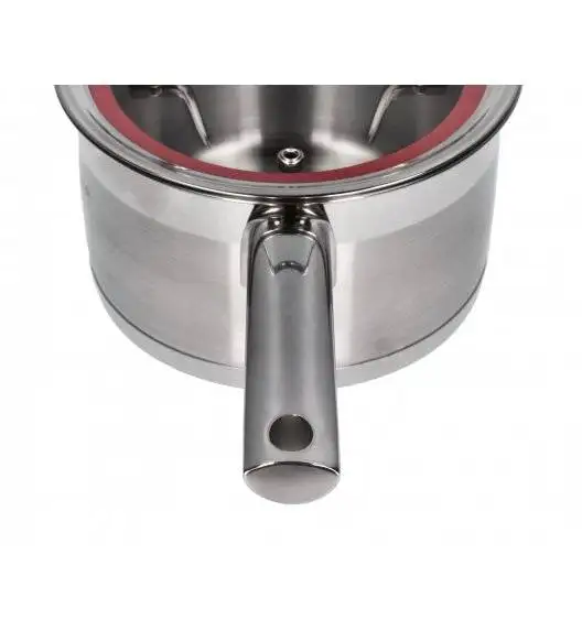 WYPRZEDAŻ! ZWIEGER KLASSIKER Komplet garnków z pokrywkami 10 el / stal nierdzewna SS 304 / BRAK POKRYWKI 18 CM W KOMPLECIE