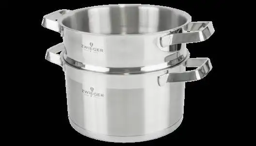 WYPRZEDAŻ! ZWIEGER KLASSIKER Komplet garnków z pokrywkami 10 el / stal nierdzewna SS 304 / BRAK POKRYWKI 18 CM W KOMPLECIE