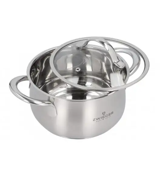 WYPRZEDAŻ! ZWIEGER PRACTI PLUS Komplet 3 garnków | stal nierdzewna | zmywarka | indukcja - BRAK POKRYWKI 20 CM W KOMPLECIE!