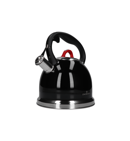 ZWIEGER VERON Czajnik 2,5 l / czarny / z gwizdkiem / gaz i indukcja