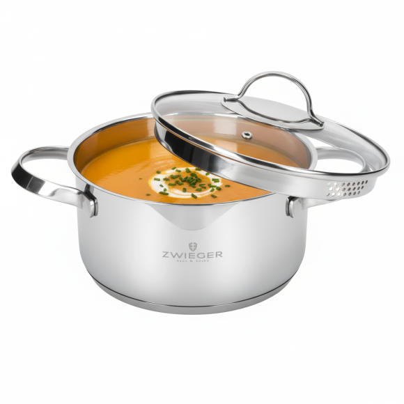 ZWIEGER VERON Garnek 2,1 l z pokrywką 18 cm / stal nierdzewna