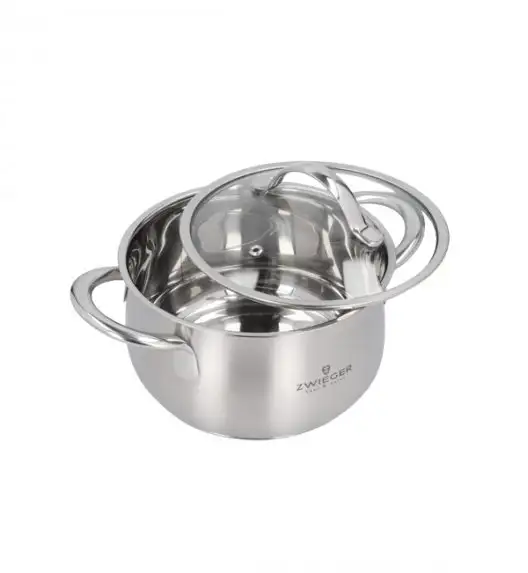WYPRZEDAŻ! ZWIEGER PRACTI PLUS Garnek stalowy z pokrywką 18 cm - PRODUKT WYPRZEDAŻOWY!