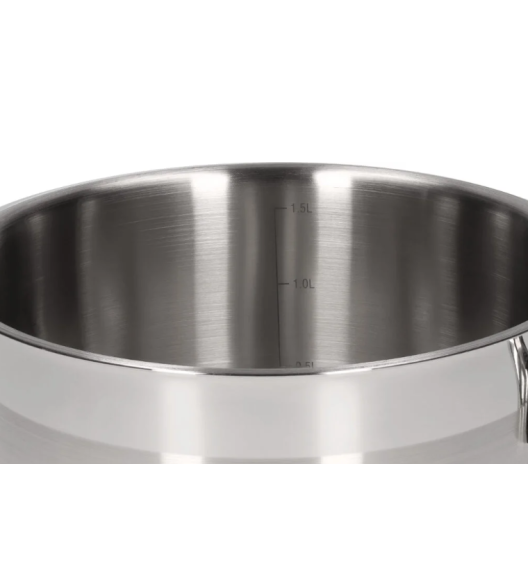 WYPRZEDAŻ! ZWIEGER ROCCA Komplet 6 el garnków 1,8l/ 2,5l, 4,5l  z pokrywkami 16/18/22 cm / stal nierdzewna AISI 304  - PRODUKT WYPRZEDAŻOWY! (z oryginalnego kompletu 10 el)