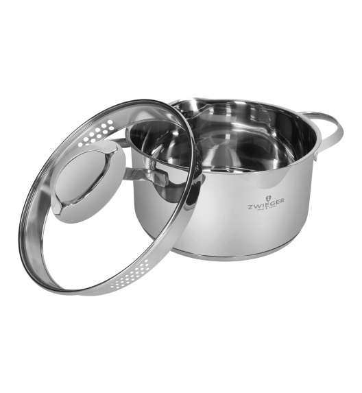 ZWIEGER VERON Garnek 3,9 l z pokrywką 22 cm / stal nierdzewna
