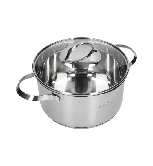 ZWIEGER VERON Garnek 3,9 l z pokrywką 22 cm / stal nierdzewna