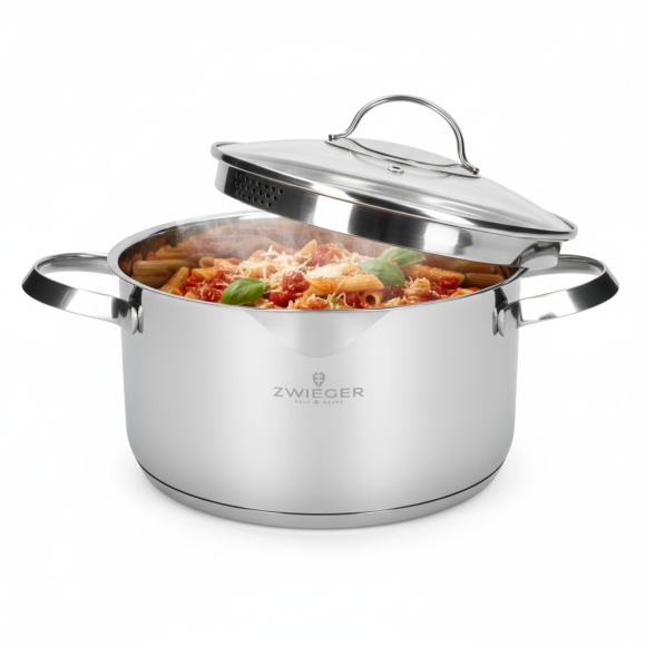 ZWIEGER VERON Garnek 3,9 l z pokrywką 22 cm / stal nierdzewna