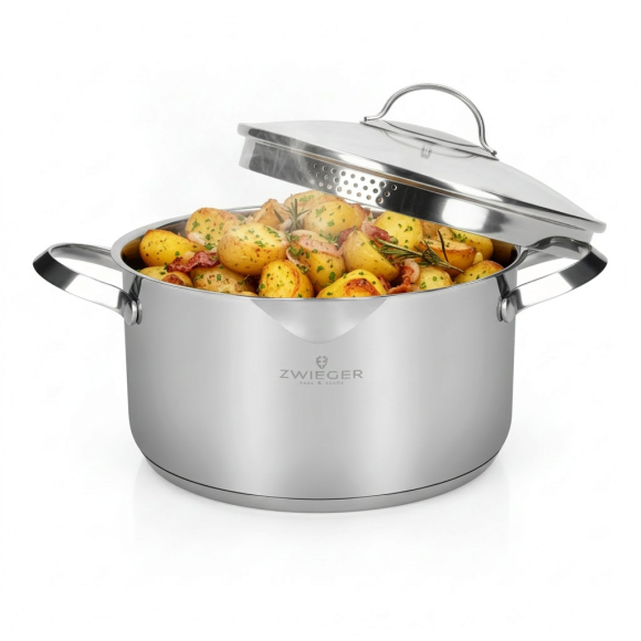 ZWIEGER VERON Garnek 5,6 l z pokrywką 24 cm / stal nierdzewna