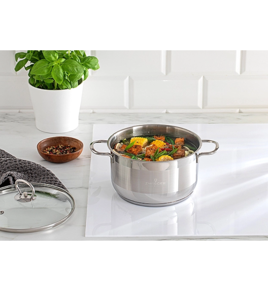 WYPRZEDAŻ! ZWIEGER ROCCA 2,5l /18 cm / stal nierdzewna AISI 304  - BRAK POKRYWKI W ZESTAWIE! 