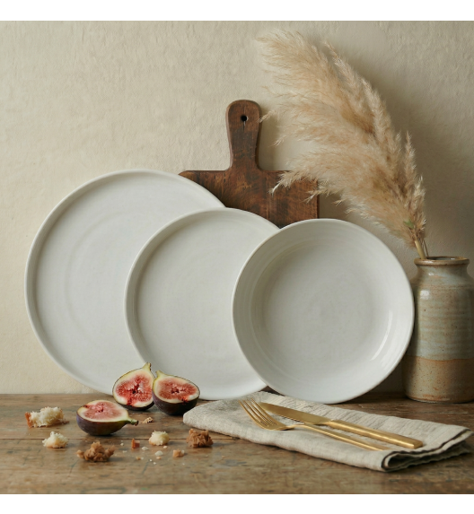 LUBIANA ANKARA | Serwis obiadowy 18 el dla 6 osób | biała porcelana  