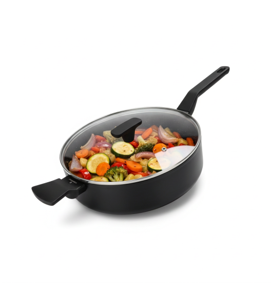 ZWIEGER VERON Patelnia głęboka 28 cm z pokrywką / PFLUON / non-stick 