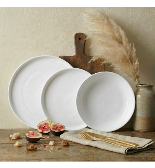 LUBIANA ANKARA | Serwis obiadowy 72 el dla 24 osób | biała porcelana  