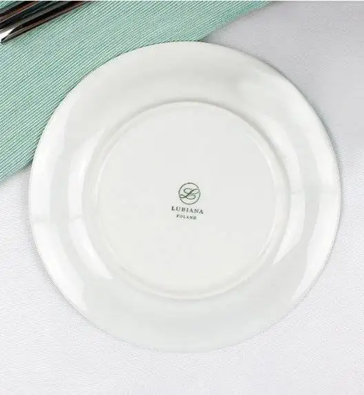 WYPRZEDAŻ! LUBIANA ETO Komplet talerzy obiadowych i głębokich / 12 el /  porcelana