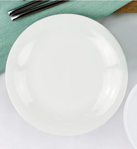 WYPRZEDAŻ! LUBIANA ETO Komplet talerzy obiadowych i głębokich / 12 el /  porcelana