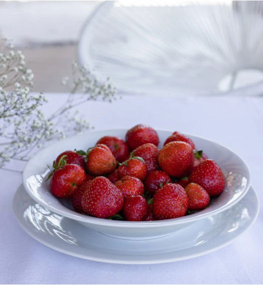 WYPRZEDAŻ! LUBIANA ETO Komplet talerzy obiadowych i głębokich / 12 el /  porcelana