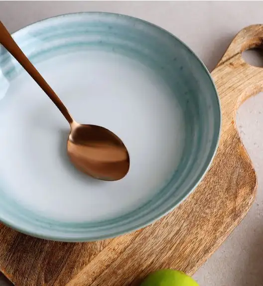 WYPRZEDAŻ! LUBIANA BOSS KERAJET | 013 ZIELONY | Komplet 6 talerzy dla 2 osób | N003