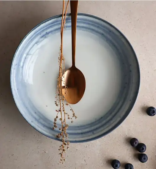 WYPRZEDAŻ! LUBIANA BOSS KERAJET | 014 NIEBIESKI | Serwis obiadowy 3/9 elementów | N004