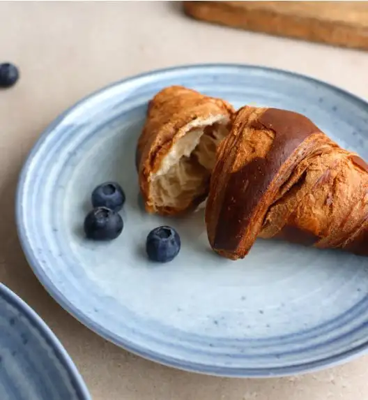 WYPRZEDAŻ! LUBIANA BOSS KERAJET | 014 NIEBIESKI | Zestaw 4 talerzy dla 2 osób | N004